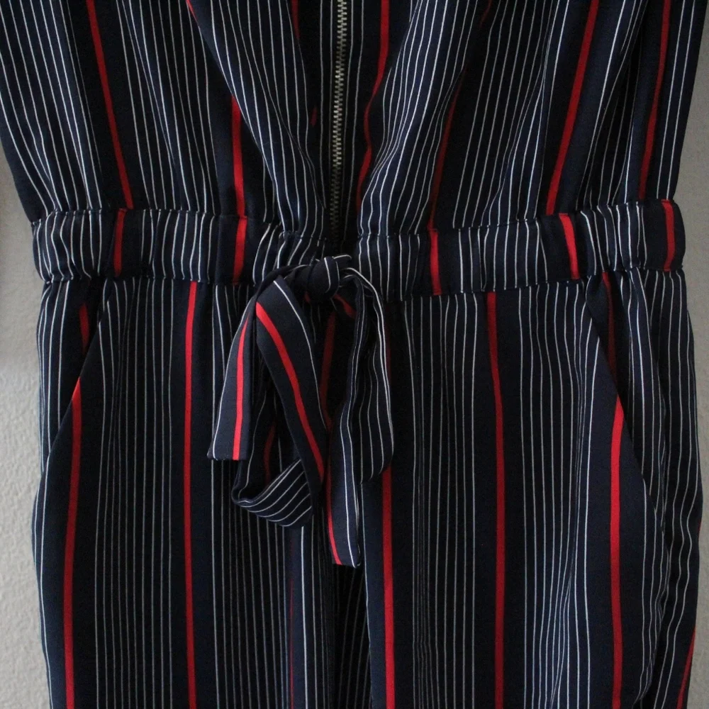 Tommy Hilfiger Navy Striped Jumpsuit - Picture 9 of 12